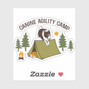 Sticker Frontière Collie Canine Agilité Camp Chien amusant