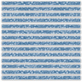 Sticker Frontières Florales Bohème Classiques Bleus (Devant)