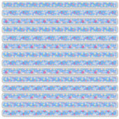 Sticker Frontières florales Fleurs et vélos (Devant)