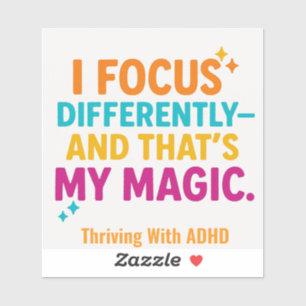 Sticker Fruit du TDAH* "i Focus Different"