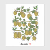 Sticker Fruit Kiwi (Feuille)