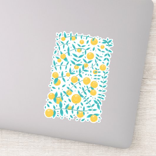 Sticker Fruit vintage orange (Détail)