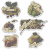 Sticker Fruit Vintage sur mesure Maison Confiture Conçue (Devant)