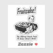 Sticker Fruitcake ! Nourriture Snack de la naissance de Jé (Feuille)