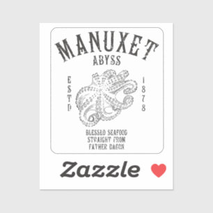 Sticker Fruits de mer d'Innsmouth Poulpe de calmar de haut