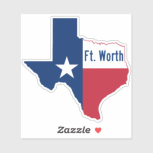 Sticker Ft. Drapeau Worth Texas