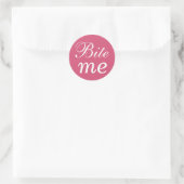 Sticker Fuchsia and White Bite Me (Sac)