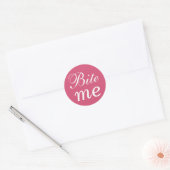 Sticker Fuchsia and White Bite Me (Enveloppe)