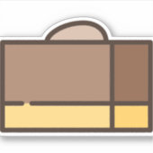 Sticker fudge au chocolat (Devant)