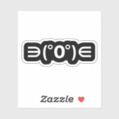 Sticker Fugu Kaomoji Emoticon japonais (Feuille)