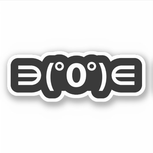 Sticker Fugu Kaomoji Emoticon japonais (Devant)