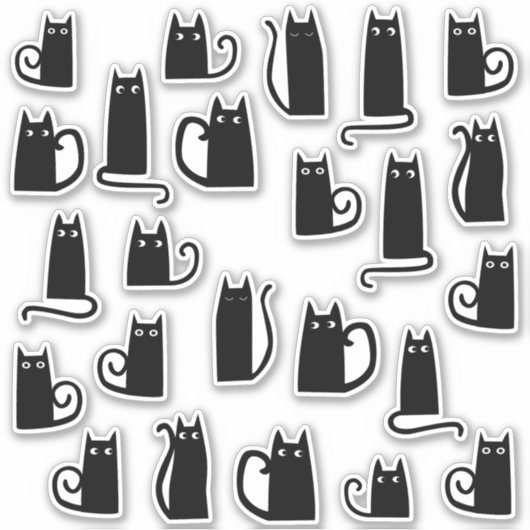 Sticker Fun Black Cats (Devant)