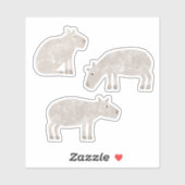 Sticker Fun Capybara (Feuille)