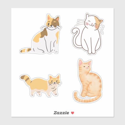 Sticker Fun cat (Feuille)