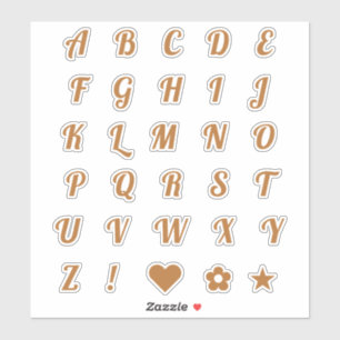 Sticker Fun Copper Police Alphabet Lettres Monogrammes ini