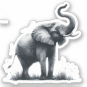 Sticker Fun Elephant Big First Impression Citation Animal  (Recto)