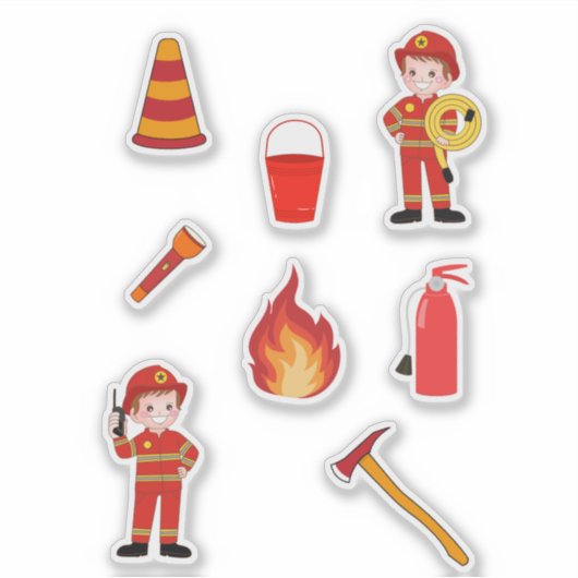 Sticker Fun Firefighter Kids (Devant)