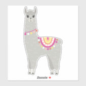 Sticker Fun Grey Llama (Feuille)