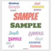 Sticker Fun Nom Variety Pack Inspirivity Personnalisé (Feuille)