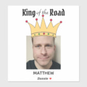 Sticker Fun Personnalisé Road King Crown Photo (Feuille)