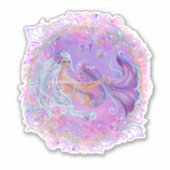 Sticker Fun Pink sirène par Renee Lavoie (Devant)