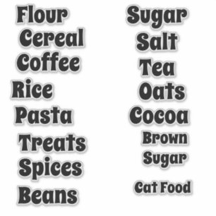 Sticker Fun Retro Police Personnalisable Pantry Vinyl