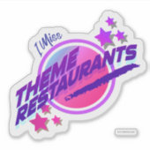 Sticker Fun Retro Thème Restaurant Parody Logo (Devant)