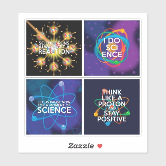 Sticker Fun science cite stciker set (Feuille)