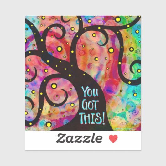 Sticker Fun Tree Vous Avez Ce Whimssical Inspirational (Feuille)