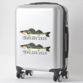 Sticker Fun Walleye King (Sur valise)