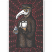 Sticker Funky Plague Doctor avec papier toilette (Devant)