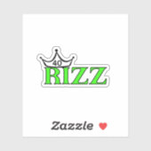 Sticker Funny 40 RIZZ Milestone Birthday Custom-Cut Vinyl  (Feuille)