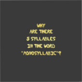 Sticker Funny 5 syllabe Orthographe Joke (Recto)