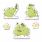 Sticker Funny and loving children's pears set (Devant)