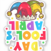 Sticker Funny April Fool's Day Pranks Kit 1st April Jokes (Recto)