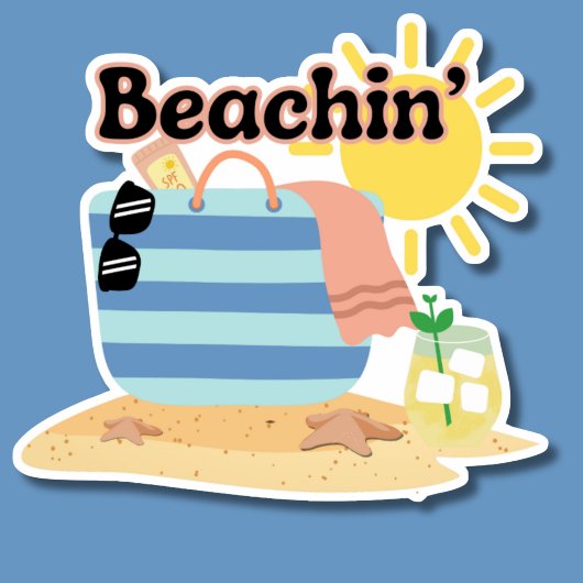 Sticker Funny Beach' étanche