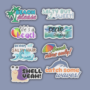Sticker Funny Beach Jeu à thème étanche
