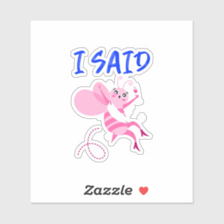 Sticker Funny Bride To Be Cute Cartoon Bridal Gift