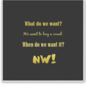 Sticker Funny Buy a Vowel — Now! (Devant)