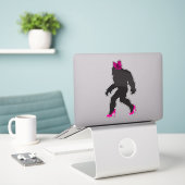 Sticker Funny Chic Sassy Sasquatch (Ordinateur portable sur le bureau)