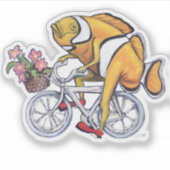 Sticker Funny Clownfish Sur Un Vélo Clown Chaussures (Devant)