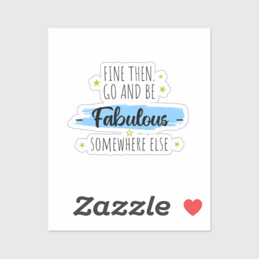 Sticker Funny Collègue Leaving, Go Away for Coworker (Feuille)