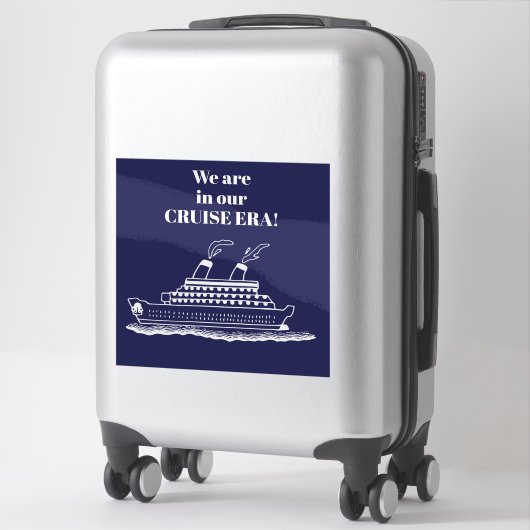 Sticker Funny Cruise Ship (Sur valise)