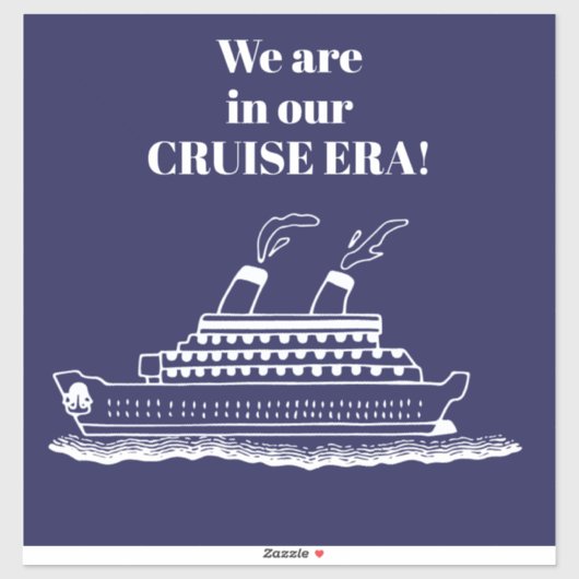 Sticker Funny Cruise Ship (Feuille)