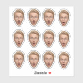 Sticker Funny Custom Face Bachelorette Party (Feuille)