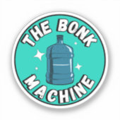 Sticker Funny Cute the bonk machine /Free Palestine design (Recto)