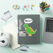 Sticker Funny Fossil Dacal de combustible Baby Dino face à (Couverture iPad)
