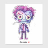 Sticker Funny Frankenstein Monster Halloween Fun (Feuille)