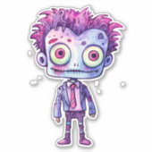 Sticker Funny Frankenstein Monster Halloween Fun (Devant)