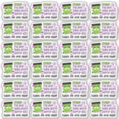 Sticker Funny Frankenstein Pun Cute Halloween Business (Devant)